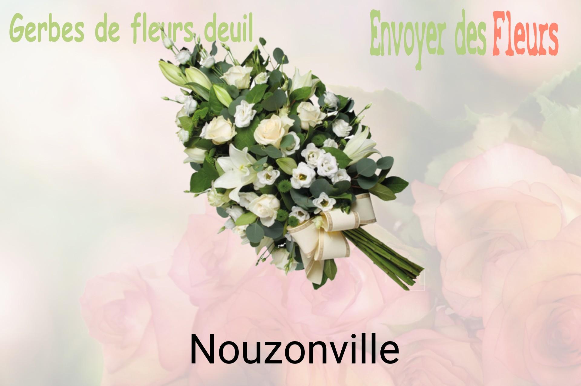 Gerbe de fleurs de deuil livrée à Nouzonville